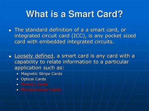 understanding smart cards|definition of smart card.